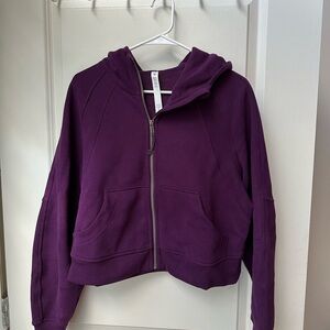 Lululemon scuba oversized full zip hoodie in dramatic magenta.